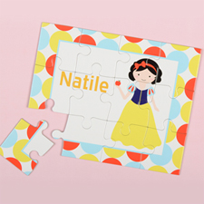 Little Princess Personalized Kids Puzzle, Black Hair