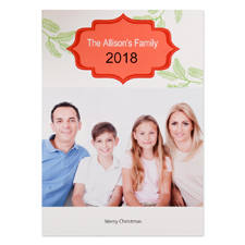 Christmas Tree Personalized Photo Christmas Card