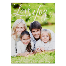 Love And Joy Personalized Photo Christmas Card