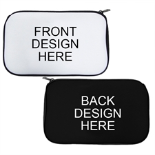 Custom 2 Side Neoprene Cosmetic Bag Black
