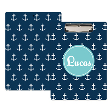 Navy Anchor Personalized Clipboard