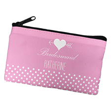 Arrow Heart Personalized Cosmetic Bag