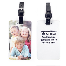Custom Photo with your Contact Luggage Tag