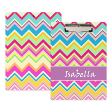 Colorful Chevron Personalized Clipboard
