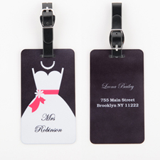 Mrs. Personalized Wedding Luggage Tag