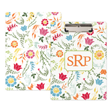 Bright Floral Personalized Clipboard