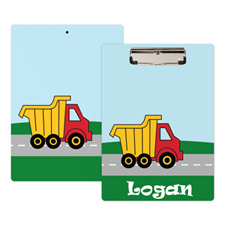 Kids Truck Personalized Clipboard