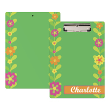 Cute Flower Personalized Clipboard