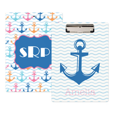 Chevron Anchor Personalized Clipboard