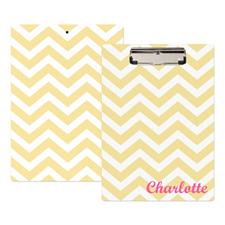 Gold Chevron Personalized Clipboard