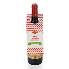 Christmas Wishing Personalized Wine Tag, set of 6