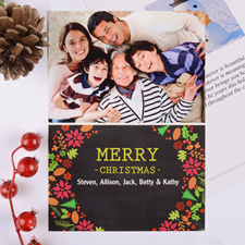 Merry Frame Personalized Photo Christmas Card