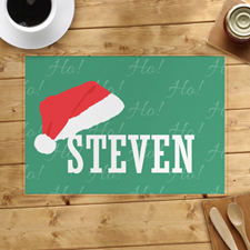 Christmas Hat Personalized Placemat