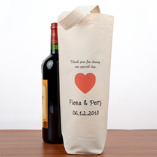 Wedding Party Personalized Wine Cotton Tote Bag