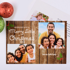 Merry Little Christmas Personalized Photo Card