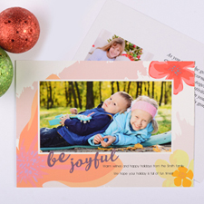 Be Joyful Personalized Photo Christmas Card
