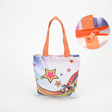 All Over Print Tote Bag With Zipper 9X9