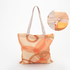 All Over Print Tote Bag With Zipper 13X13