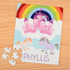 Unicorn Personalized Name Kids Puzzle, 8X10