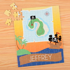 Pirate Personalized Name Kids Puzzle, 8X10