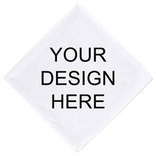 Custom Full Color Bandana With Text, 20X20 Inch