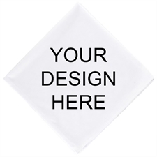 Custom Full Color Bandana Handkerchief With Text, 14X14 Inch
