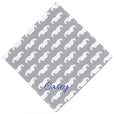 Mustache Personalized Name Dog Bandanas, 20 Inch