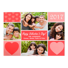 Fun Personalized Photo Valentine’s Card, 5x7 Flat