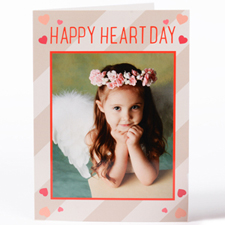Craft Hearts Personalized Photo Valentine's Card, 5X7 Folded