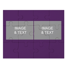 2 Photo Collage Puzzle, Purple