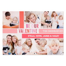 Be Our Valentine Personalized Photo Card