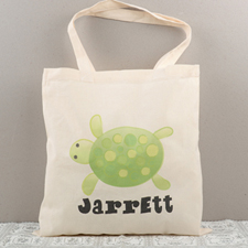 Turtle Personalized Cotton Tote Bag
