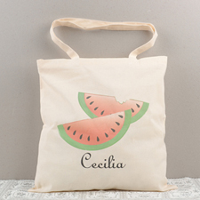 Melon Personalized Cotton Tote Bag