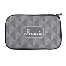 3D Grid Personalized Neoprene Cosmetic Bag