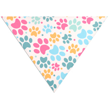 All Over Print Triangle Doggie Bandana, Large 31