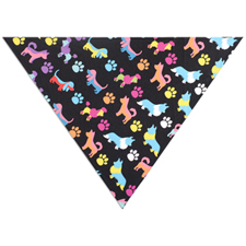 All Over Print Triangle Doggie Bandana, Medium 28