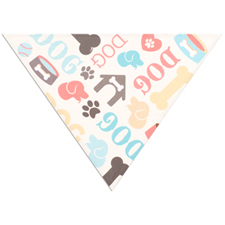 All Over Print Triangle Doggie Bandana, Small 20