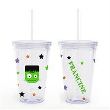 Create Your Own Frankenstein Halloween Acrylic Tumbler