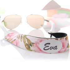 Watercolor Floral Personalized Sunglass Strap