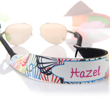Multi Color Shells Personalized Sunglass Strap