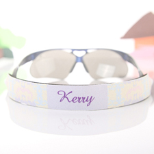Pastel Greek Pattern Personalized Sunglass Strap