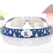 Navy Voyage Personalized Sunglass Strap