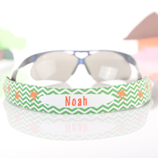 Chevron Palm Tree Personalized Sunglass Strap