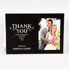Personalized Thank You From The Bottom Of Our Hearts Photo Card For Wedding