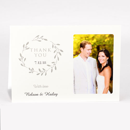Personalized Thank You For Your Generosity With Love Photo Card For Wedding