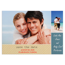 Collage Personalized Photo Save The Date Card