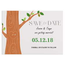Love Tree Personalized Save The Date Card