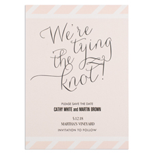 We'Re Tying The Knot Personalized Save The Date Card