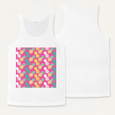 Custom Full Color Print Unisex Tank Top (Front Only) (Medium)