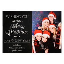 Wishing You Personalized Photo Christmas Card